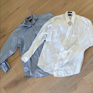 Bundle Nordstrom Casual Blue and White Button Down Shirts